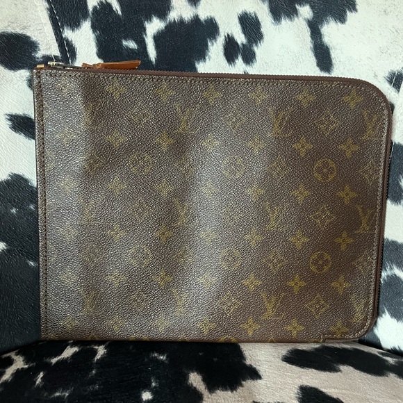 Vintage Louis Vuitton Brown Monogram Document Case - Picture 1 of 16
